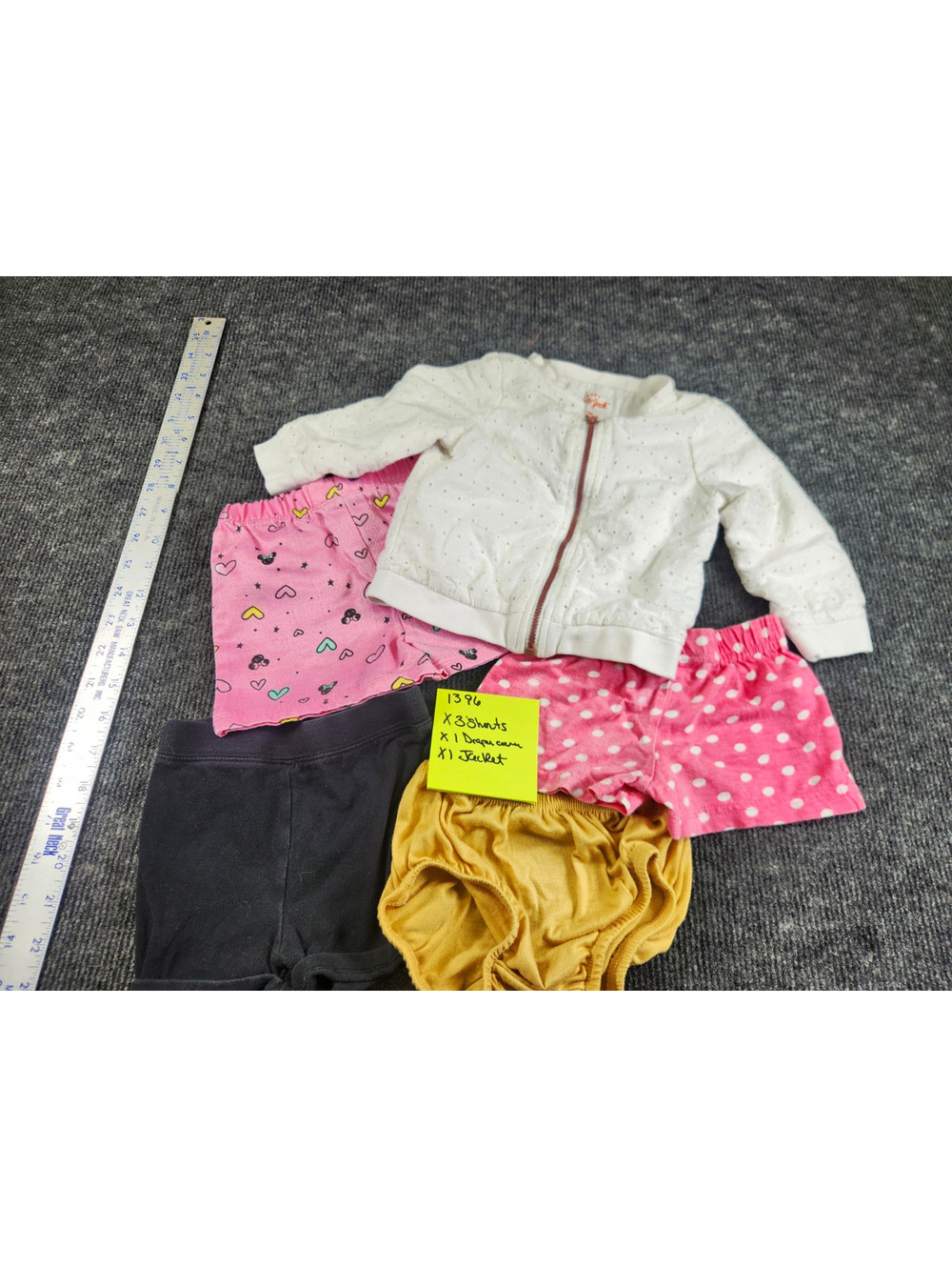 Mix Baby Girl Clothing Lot Hoodie Jacket Shorts Diaper Cover 3 Months Hearts